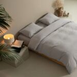 Percal Dekbedovertrek - Dove Grey - Afbeelding 2