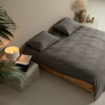 Percal Dekbedovertrek - Gunmetal Grey