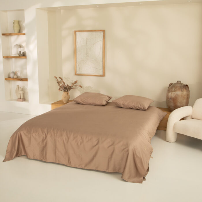 Satijn Dekbedovertrek - Portobello Taupe - Afbeelding 2
