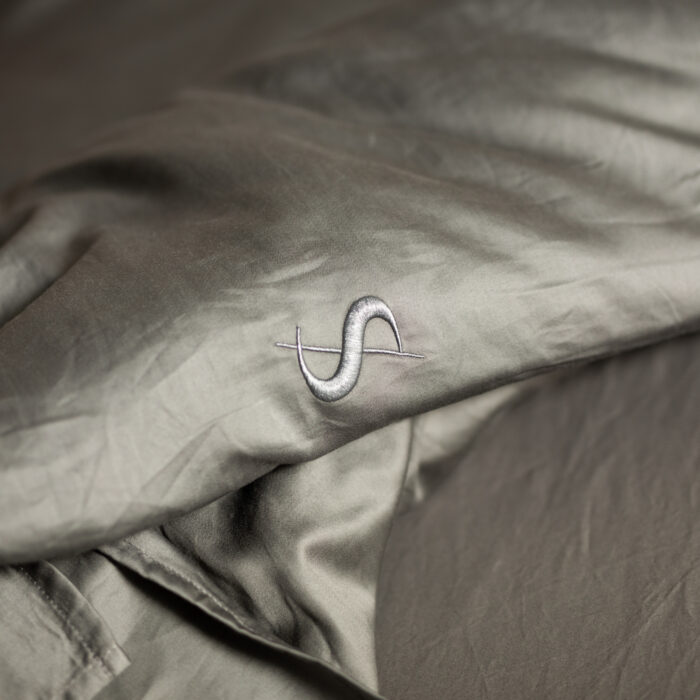 Satijn Dekbedovertrek - Gunmetal Grey - Afbeelding 3