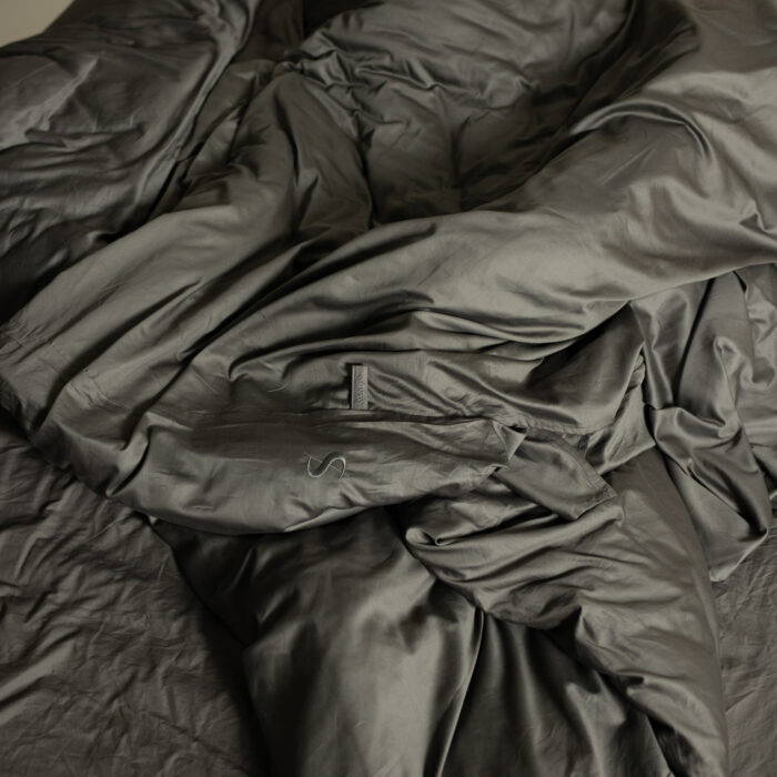 Satijn Dekbedovertrek - Gunmetal Grey - Afbeelding 4